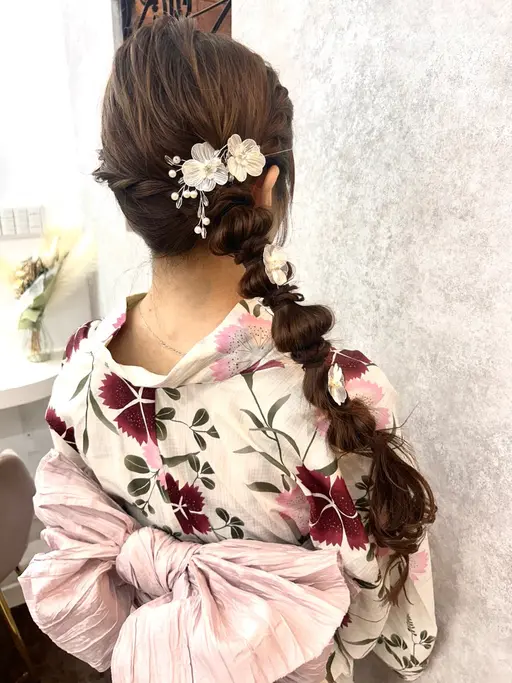 浴衣着付け+ヘアセット🌻💫