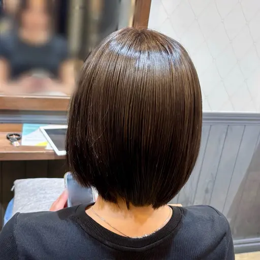 【さっぱり女性らしい💖】ショートボブカット🫧+トリートメント