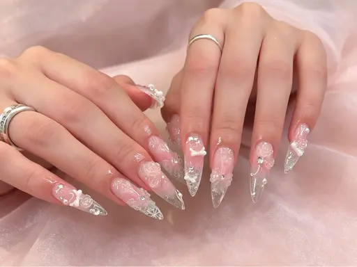 🎀パーツ充実オーダー✨自爪 120分持ち込みデザイン(680円パーツまでつけ放題) 14980➡️8980