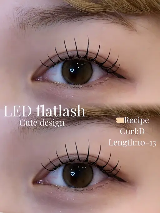 本日限定価格‼️【リピーター様多数🎀🎶】LEDエクステフラットラッシュ140本保証¥12,000→6,600