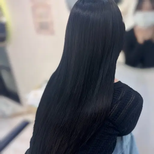 🎨🖤ᩚ うるちゅる黒髪ワンカラー➕1stepトリートメント✨🎨 重たく見えない&透明感のある艶髪に🖤⟡.