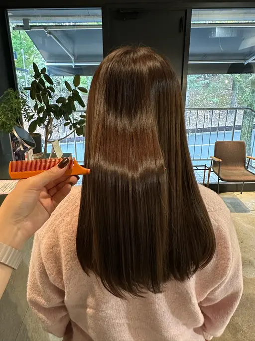 髪質改善ストレート+カット+Aujua 2step treatment
