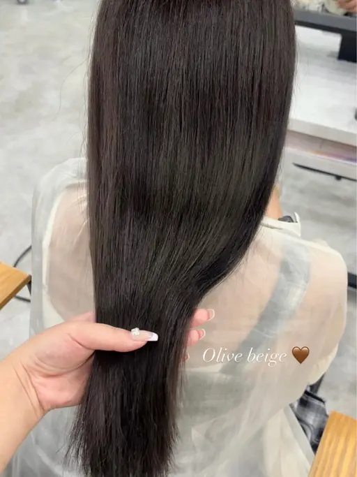 ︴人気No.2 💘︴カット+髪質改善ストレート+aujua 5stepトリートメント🫧✨️