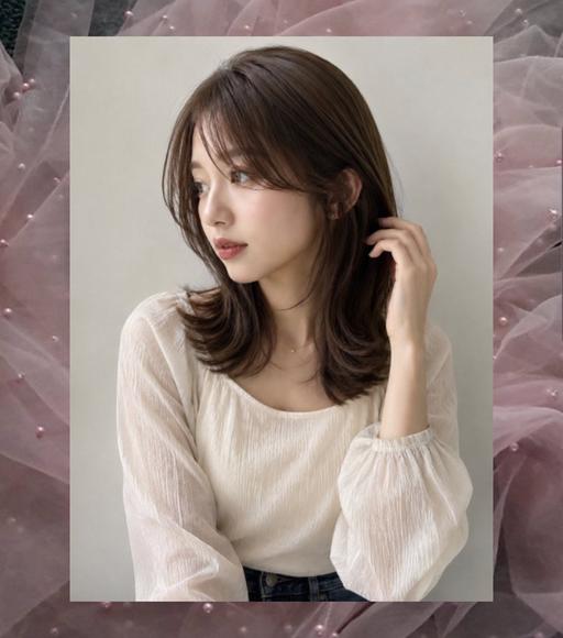 【前からも横からも盛れる💖】可愛い顔周りカット