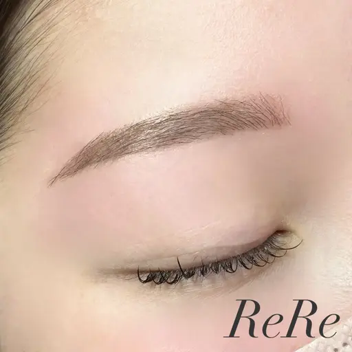 研修モデル　アイブロウ　眉WAX、毛抜き、カット