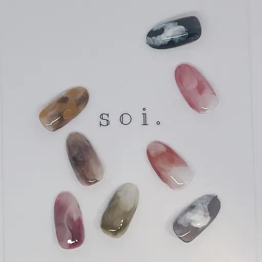 【オフなし】シンプルニュアンスネイル ¥5500→¥3500