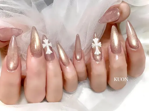 🈹【オフ込み】長さだし10本+パーツ1100円分まで選んで付けれるお得なコース🎀💐土台はマグネット、ラメから一色