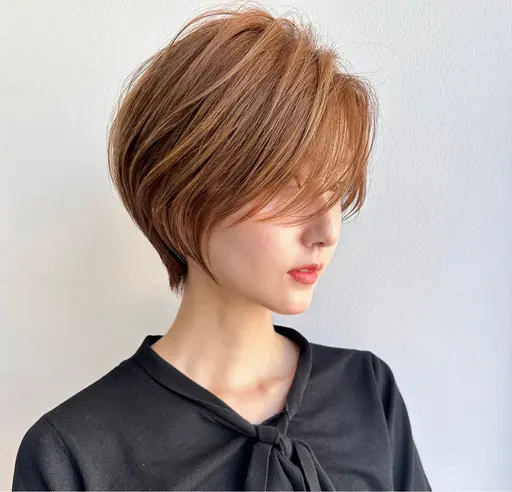 人気No.1🥇【丸み×絶壁解消ショート✂️】カット+カラー✨(白髪染めor透明感カラー)シャンプー、ブロー付き✨️🫧