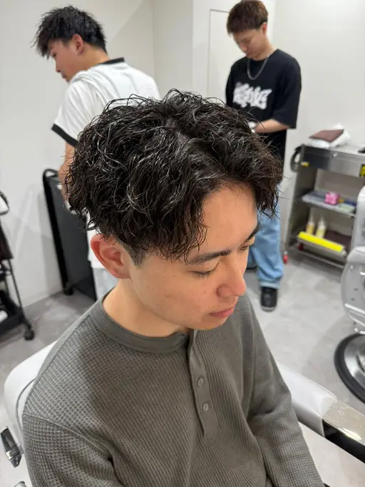⚡️メンズカット+ツイストスパイラルパーマ⚡️