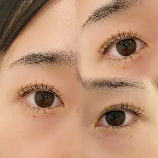 9月限定🎀 【見た目が変わるまつ毛パーマ】2種類のダメージケア+自然濃さのツヤ感トリートメント付き✨