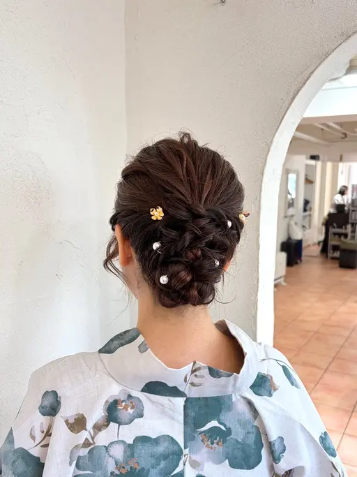 [お祭り限定ヘアセット]お祭りアレンジに🏮