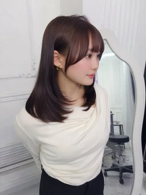 小顔見せ♡顔まわりカット+前髪カット