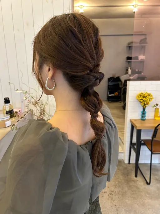 ナチュラルアレンジ又はコテ巻き☺️✨