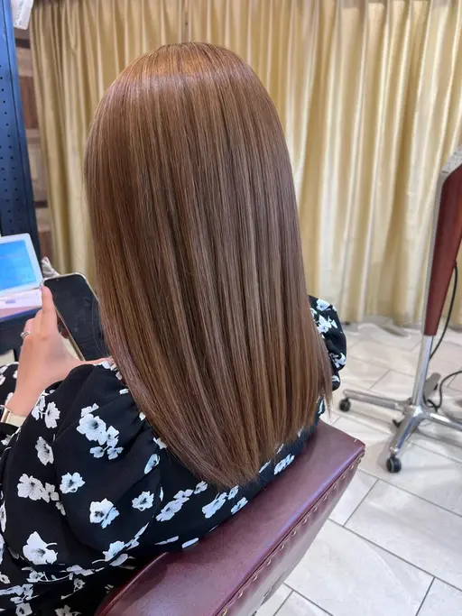 【ダメージレスカラー✨】透明感カラー➕似合わせカット➕1stepトリートメント🌿