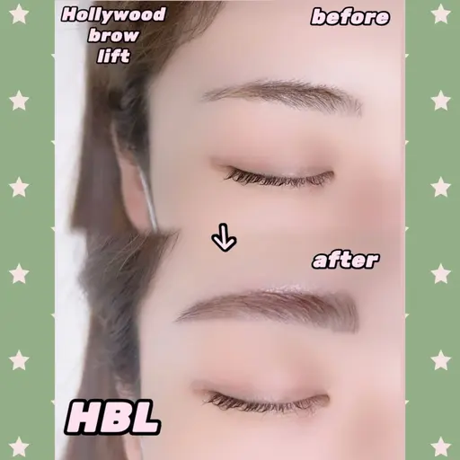 🧁HBLハリウッドブロウリフト＋WAX 🧁毛流れ矯正×垢抜け眉デザイン