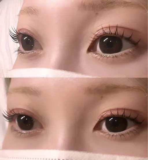 上下セットまつ毛パーマ👀︎💕︎