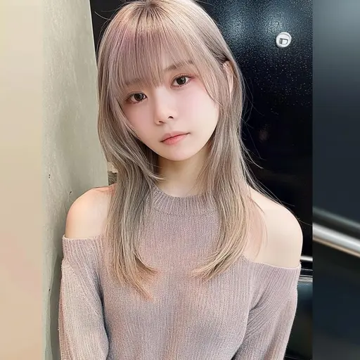 🩵エフェクト🩵ブリーチ+艶カラー‼︎+持ち帰りシャンプートリートメント付