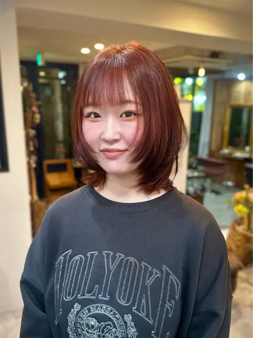 【U24モデル限定 カット代¥0でお得‼️】ミニモ学割U24モデルカット（ミディアム、ロング）+ワンカラー