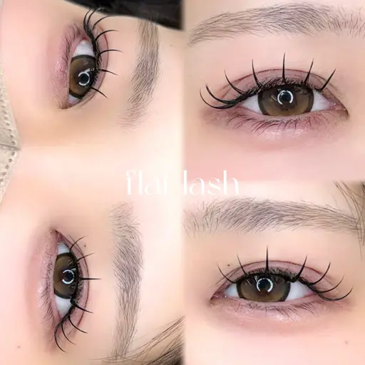 フラットラッシュ100本🌟束感コーティング込