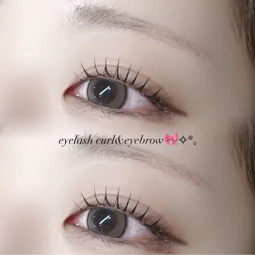 【一気に垢抜け✨️】アイブロウWax&まつげパーマセットメニュー🎀*.+゚(パリジェンヌorまつげカール)