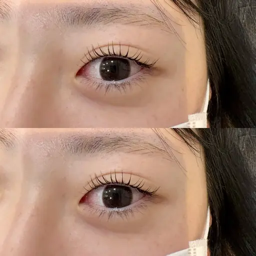 👀上下まつげパーマ✨🌈