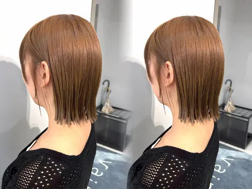 【ミニモ当日限定☘️】切りっぱなしボブカット＋1stepトリートメント※条件あり