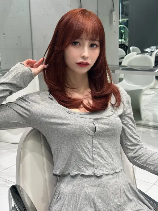 💋ワンホンレッドカラー💋　ワンメイクカラー➕トリートメント メニュー　U-25