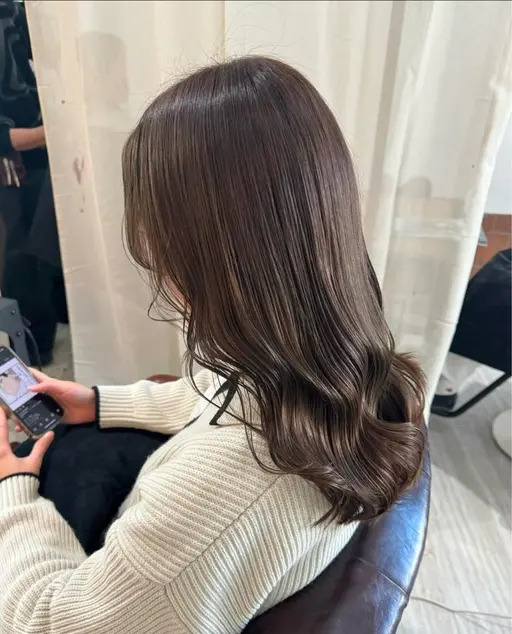 月曜限定【モデル限定】韓国風透明感ワンカラー｜艶カラー・ベージュ・オリーブ・暖色まで対応◎
