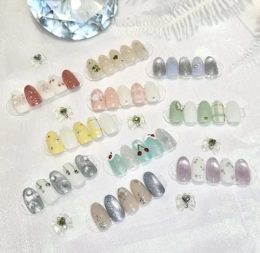 【HAND】⭐️ オフなし⭐️【季節限定】梅雨・初夏ネイル🌻🩵