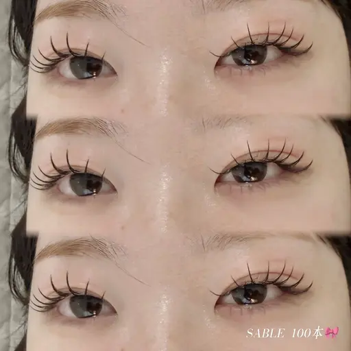 【練習モデル】上マツエク120本 (セーブル)🎀