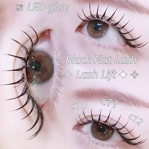 ♡ 7月平日限定♡ LEDエクステパーマ120分付け放題🎀♡¥12500 ♡カラー対応ok ໒꒱·