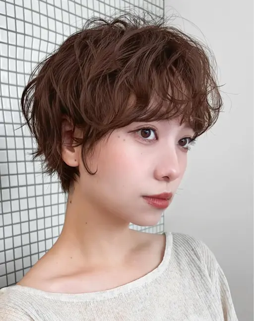 💫【小顔効果】襟足締まるくびれショート+3stepトリートメント