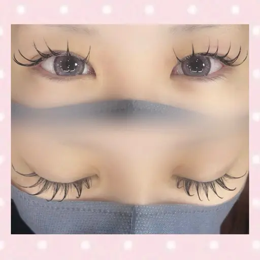 【7/5(日)時間指定あり)限定.⋆𝜗𝜚】✨ 65%off✨マツエクモデル(コーティング付き)🌺担当:椿原