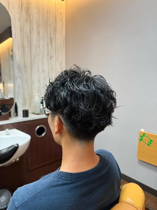 メンズカット+パーマ