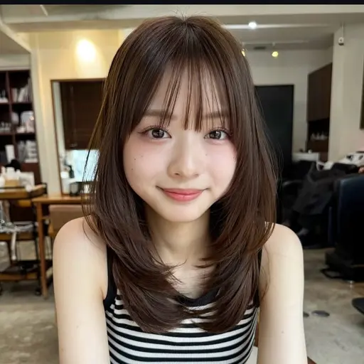 【ロング向け】 レイヤーカット+シャンプードライ付き