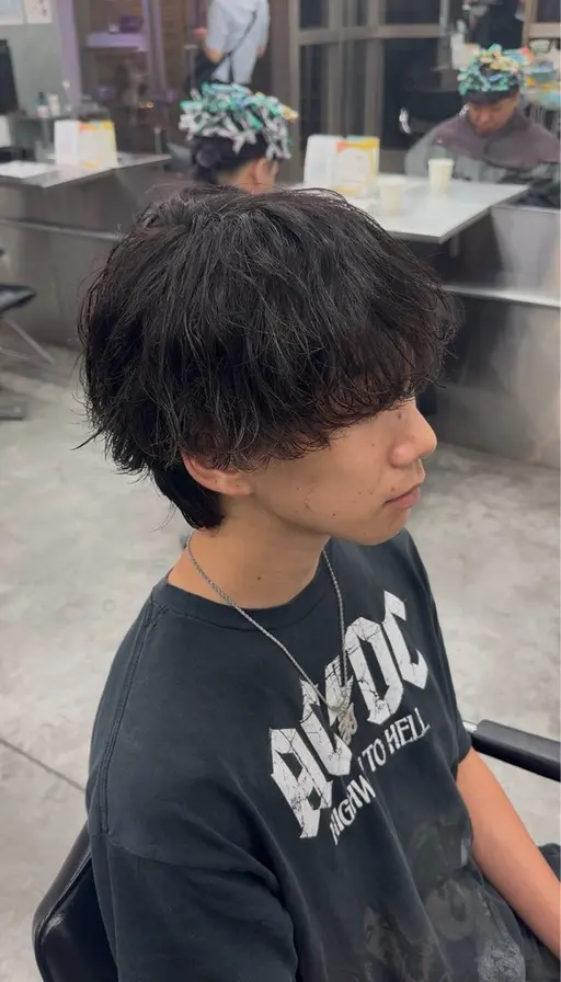 【🔥癖毛の方はこちら🔥】メンズカット＋くせ毛でもかけられるシャドウパーマ