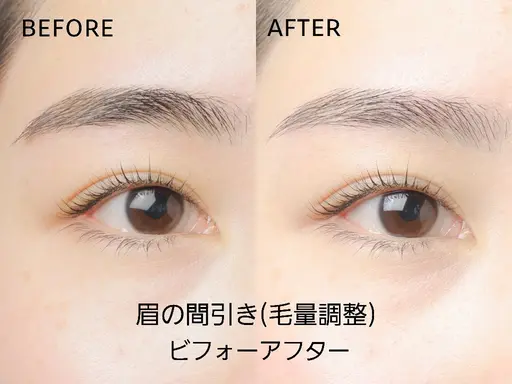 美眉スタイリング(ワックス脱毛/間引き•毛量調節/メイク込み)  ※ページ下部の注意事項最後までお読みください