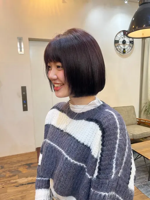 🔴急募🔴【29日20時30​〜​、30日18時15分​〜​】ボブ限定、艶ワンカラー✨➕Aujua3ステップトリートメント✨