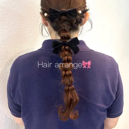 【ヘアアレンジ🎀】結婚式・お呼ばれ・ライブ・イベントに♡ 注意事項必ずご確認ください🙂‍↕️🎀
