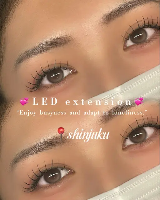 ✨LEDエクステ 80​〜​100本✨束感仕上げ💞