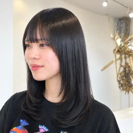 🍒ご新規🍒【色待ち、ツヤ感、透明感】髪質改善カラー+カット✂️+5stepトリートメント✨