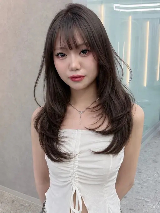 🌼平日新規限定🌼韓国風レイヤーカット+カラー+超音波トリートメント