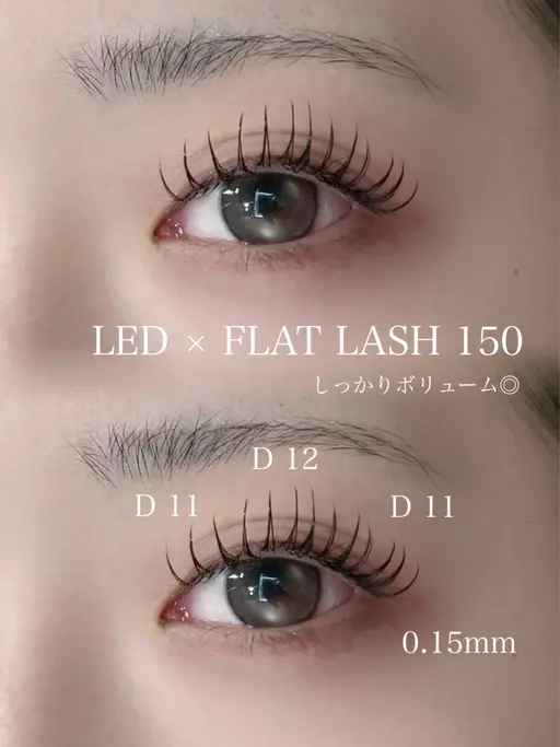 ✨【LED】✨フラットラッシュエクステモデル150本💫1日2名様限定‼️