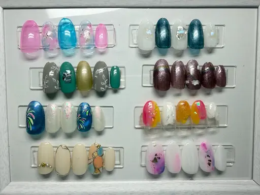1番人気メニュー✨️【ハンド・当店オフ】8種から選べる月の定額デザイン💅🏻(ジェルオフ・ドライケア込)