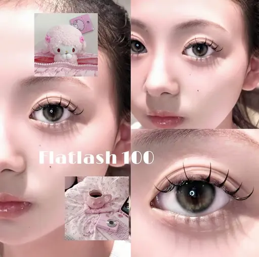 🍬マツエク100本(フラットラッシュ)🍬LEDに変更・ブラウンに変更・下エク追加可🙆🏼