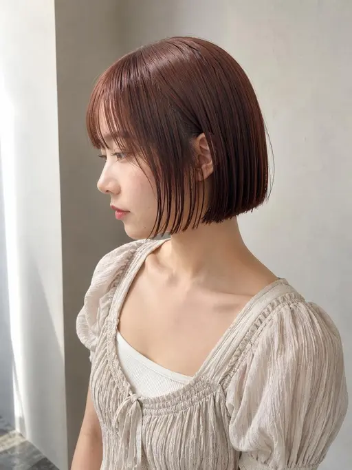 【🎀新規様限定🎀】《美髪メニュー✨️》可愛い小顔ボブカット&カラー&オージュアトリートメント【本陣/名古屋】