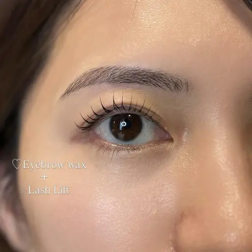 【セット】まつ毛パーマ上+眉毛ワックス🫧アイシャンプー・間引き・カット込み✨
