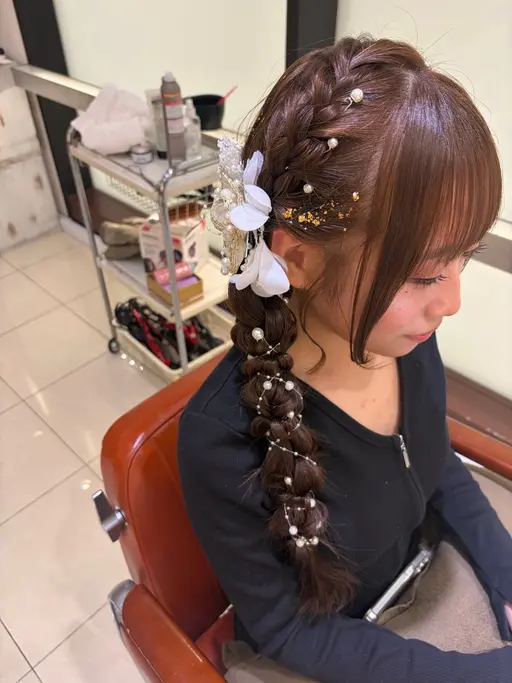 浴衣ヘアセット👘💓