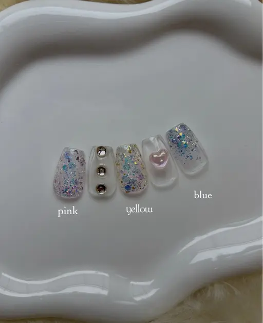 ⭐️チップ長さだしクリアネイル練習モデルメニュー⭐️