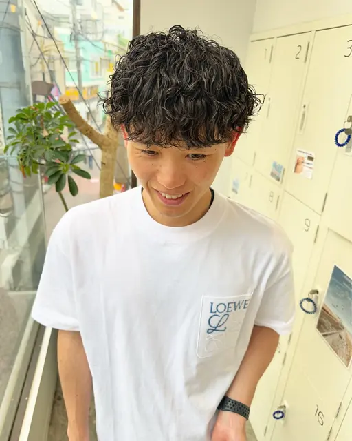 メンズカット+ツイストスパイラルパーマ※再来の方は+3300円
